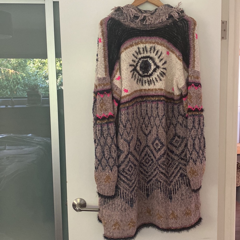 Anthropologie Pilcro fringe cardigan.